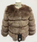 S-3XL Mink Coats Women 2019 Winter Top Fashion Pink FAUX Fur Coat Elegant Thick Warm Outerwear Fake Fur Jacket Chaquetas Mujer