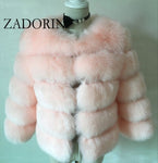 S-3XL Mink Coats Women 2019 Winter Top Fashion Pink FAUX Fur Coat Elegant Thick Warm Outerwear Fake Fur Jacket Chaquetas Mujer