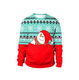 New Unisex Men Women 2019 Ugly Christmas Sweater For Holidays Santa Elf Christmas Printed Novelty Autumn Winter Blouses Clothing