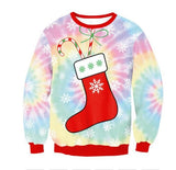 New Unisex Men Women 2019 Ugly Christmas Sweater For Holidays Santa Elf Christmas Printed Novelty Autumn Winter Blouses Clothing