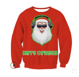 New Unisex Men Women 2019 Ugly Christmas Sweater For Holidays Santa Elf Christmas Printed Novelty Autumn Winter Blouses Clothing