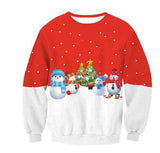 New Unisex Men Women 2019 Ugly Christmas Sweater For Holidays Santa Elf Christmas Printed Novelty Autumn Winter Blouses Clothing