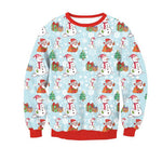 New Unisex Men Women 2019 Ugly Christmas Sweater For Holidays Santa Elf Christmas Printed Novelty Autumn Winter Blouses Clothing