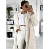 Autumn Winter Coat Women 2019 Casual Loose Solid Long Teddy Coat Female Vintage Plus Size Thick Faux Fur Jackets Coats White 5XL