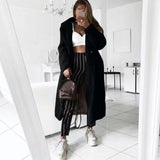 Autumn Winter Coat Women 2019 Casual Loose Solid Long Teddy Coat Female Vintage Plus Size Thick Faux Fur Jackets Coats White 5XL