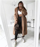 Autumn Winter Coat Women 2019 Casual Loose Solid Long Teddy Coat Female Vintage Plus Size Thick Faux Fur Jackets Coats White 5XL