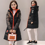 Parka Women 2019 New Winter Down jacket Women Coat Long Hooded Outwear Female Parka Thick Cotton Padded Female Basic Coats LU666