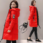 Parka Women 2019 New Winter Down jacket Women Coat Long Hooded Outwear Female Parka Thick Cotton Padded Female Basic Coats LU666