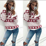 Hot Sale Elegant Women Jumper Sweater Pullover Tops Coat Christmas Winter Fashion Casual Ladies Girls Warm Soft Brief Sweaters