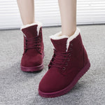 Women Boots Winter Warm Snow Boots Women Faux Suede Ankle Boots For Female Winter Shoes Botas Mujer Plush Shoes Woman WSH3132