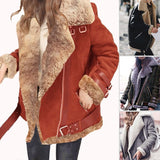 New long-sleeved deerskin wool imitation sheepskin coat fur coat of large size in autumn and winter