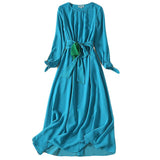 Kate Middleton Long Dress High Quality New Women'S Fashion Workplace Party Sexy Vintage Elegant Chic Long Sleeve Chiffon Dresses