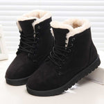 Women Boots Winter Warm Snow Boots Women Faux Suede Ankle Boots For Female Winter Shoes Botas Mujer Plush Shoes Woman WSH3132