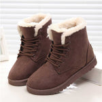 Women Boots Winter Warm Snow Boots Women Faux Suede Ankle Boots For Female Winter Shoes Botas Mujer Plush Shoes Woman WSH3132