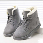 Women Boots Winter Warm Snow Boots Women Faux Suede Ankle Boots For Female Winter Shoes Botas Mujer Plush Shoes Woman WSH3132